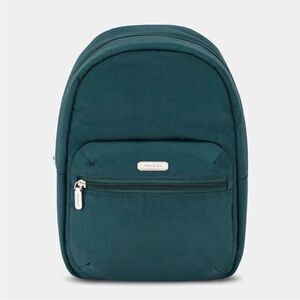 Travelon Anti-Theft Essentials Backpack Teal Peacock RFID Pockets LED Travel bag
